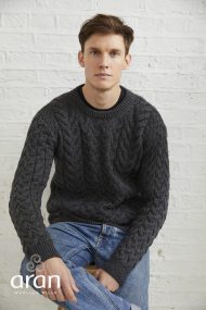 Aran-Rundhalspullover – Bild 4