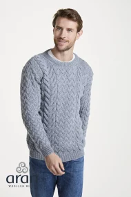Aran-Rundhalspullover – Bild 2