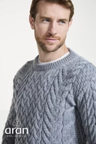 Aran-Rundhalspullover – Bild 6