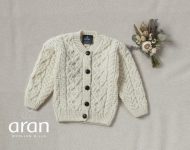 Lumber-Kinderstrickjacke mit Gittermuster – Bild 3