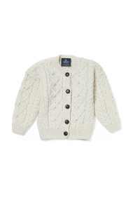 Lumber-Kinderstrickjacke mit Gittermuster