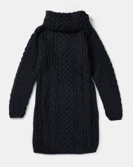 Aran-Pulloverkleid mit Rollkragen – Bild 5