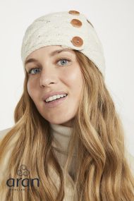 Zopf-Stirnband mit Knöpfen – Bild 2