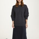 Traditional Aran Sweater – Grey (Unisex)