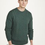 Traditional Aran Sweater – Green (Unisex)