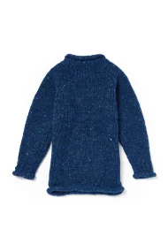 Rundhalspullover mit gerolltem Kragen und Raglanärmeln für Kinder – Bild 2