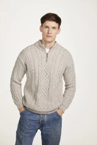 Aran-Troyer mit Viertelreissverschluss