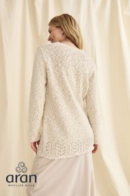 Längliche Strickjacke aus Baumwolle und Leinen - Image 4