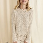 Pullover en coton et lin