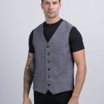 Irish Linen Waistcoat – Denim