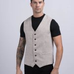 Irish Linen Waistcoat – Desert
