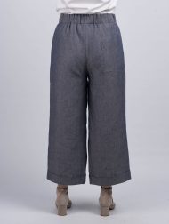 Damenhose aus irischem Leinen – Denim - Image 3