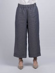 Women’s Irish Linen Trousers – Denim