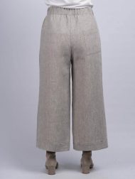 Damenhose aus irischem Leinen – Sandfarben - Image 3