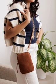 CASSIA Phone Bag – Veloursleder - Image 5