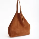 PANAMA Oversized Shopper – Suede Leather