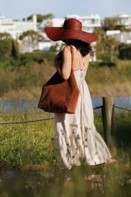 PANAMA Cabas-Tasche – Veloursleder - Image 7