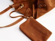 PANAMA Cabas-Tasche – Veloursleder - Image 3