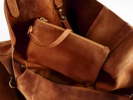 PANAMA Cabas-Tasche – Veloursleder - Image 5