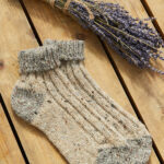 Adults’ Turn Down Ankle Sock – Oat/Natural