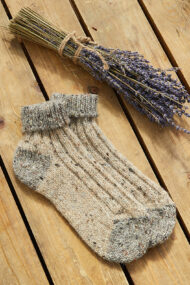 Adults’ Turn Down Ankle Sock – Oat/Natural