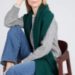 Cashmere Fine Wool Scarf – Amazon Green