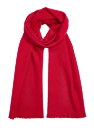 <span>Schal aus Kaschmir und weicher Wolle</span> – <span>Tomatenrot</span> – Bild 2