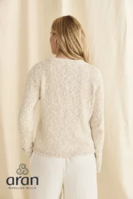 Knopfstrickjacke aus Baumwolle und Leinen - Image 2