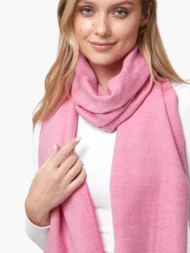 Schal aus superweicher Merinowolle – Rosa Twill - Image 3