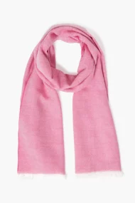 Schal aus superweicher Merinowolle – Rosa Twill - Image 2
