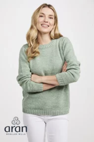 Plain Crew Neck Sweater – Mint