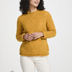 Ladies’ Roll Neck Raglan Crew – Yellow
