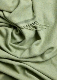 Überwurf «Blackwater» aus Lammwolle – Grün meliert - Image 3