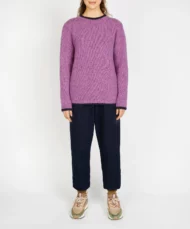 Rundhalspullover «Slaney» – Lila