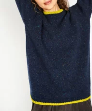 Rundhalspullover «Slaney» – Marineblau – Bild 2