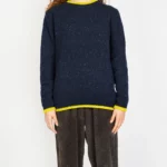 Slaney Crew Neck Sweater – Navy