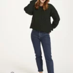 Traditional Aran Sweater – Army Green (Unisex)