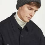 Hat with Trellis Pattern – Grey