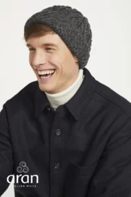 Mütze mit Gittermuster – Grau - Image 2