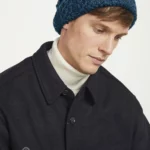 Hat with Trellis Pattern – Irish Sea