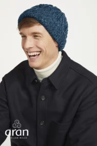 Mütze mit Gittermuster – Blaugrün - Image 2