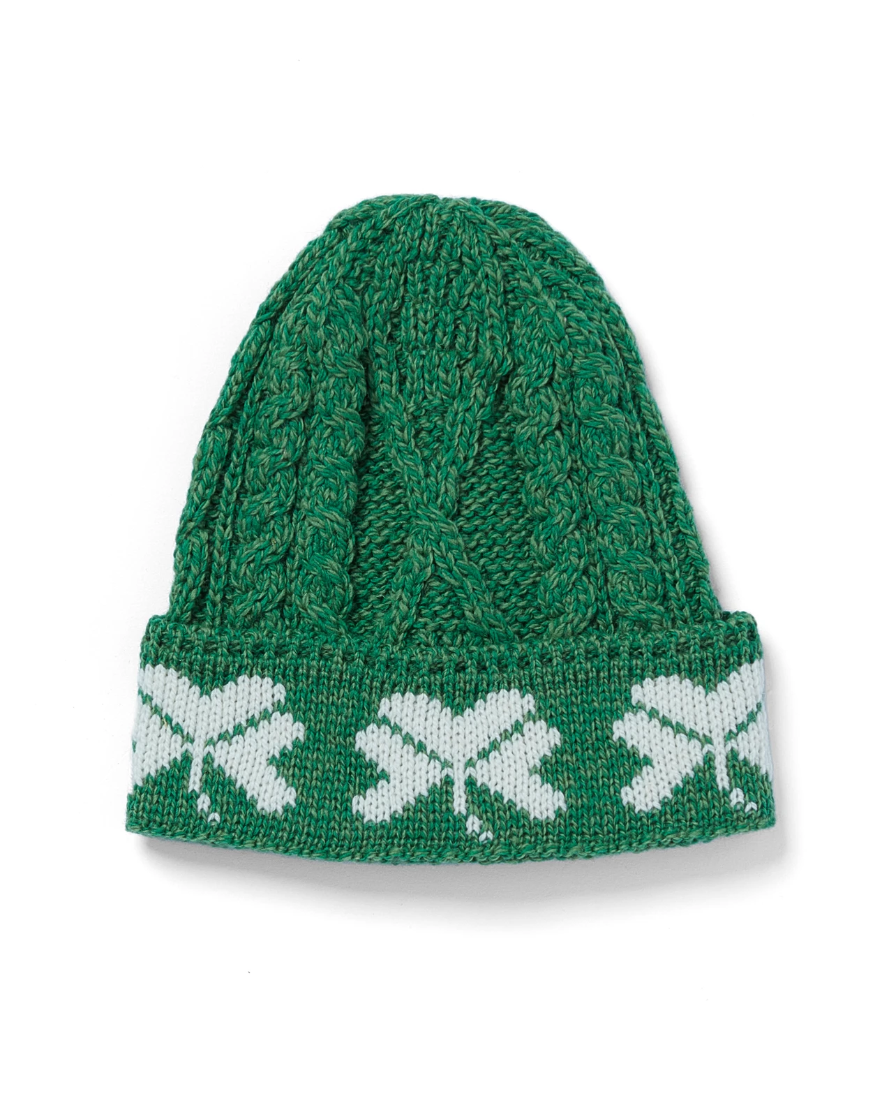 Shamrock_Hat_Green_Original_2 Mütze mit Kleeblattmotiv – Grün/Weiss – Bild 1