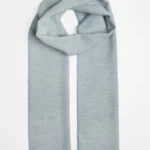 Schal aus Lammwolle – Opal und Silber