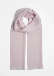 Schal aus Lammwolle – Rosa und Silber