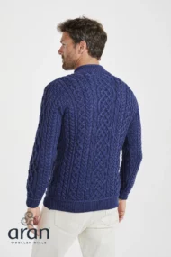 Aran-Troyer mit Viertelreissverschluss – Persischblau – Bild 3