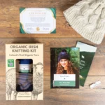 Bio-Strickset «Riley» Aranmütze – Hortensienrosa